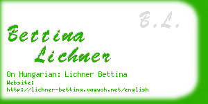 bettina lichner business card
